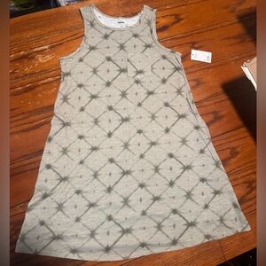 Sonoma Gray Patterned Midi Dress